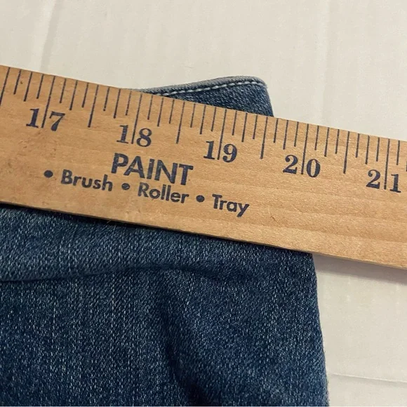 Cato Blue Denim Maxi Skirt upcycle panel handmade 18 - Picture 7 of 8